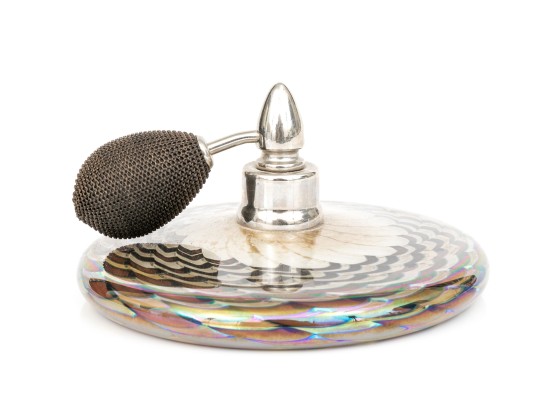 Vintage Signed Art Glass Perfume Atomizer
