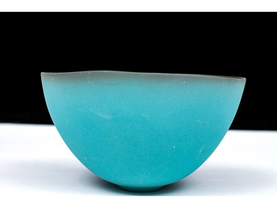 An Artisanal Glazed Ceramic Serving Bowl