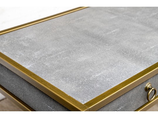 Traditions Strand Faux Shagreen Writing Desk