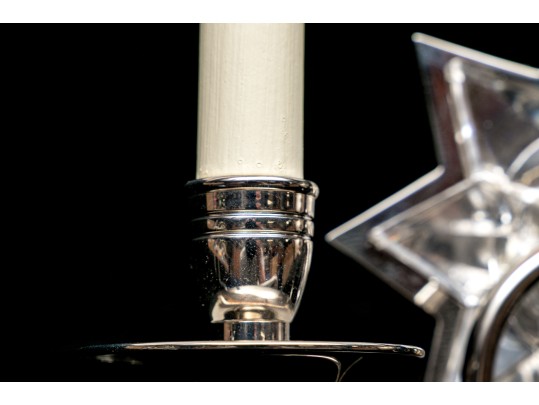 Pair Of Vaughan Polaris Star Wall Two Light Sconces
