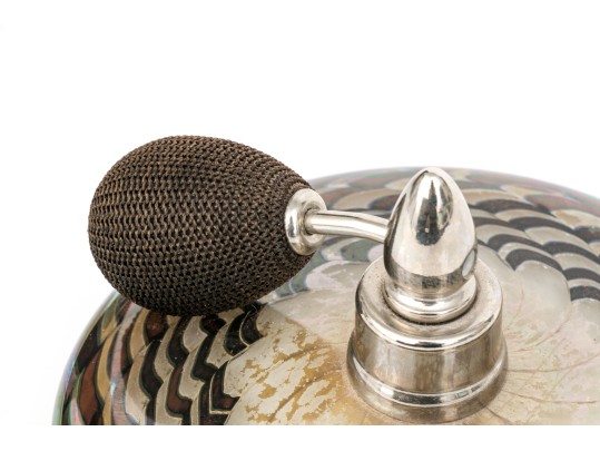 Vintage Signed Art Glass Perfume Atomizer