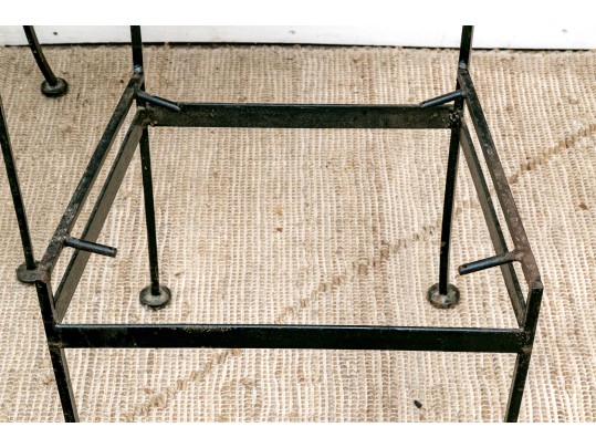 Set Of Six Arthur Umanoff Mid-Century Iron Chair Frames