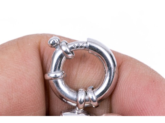 Sterling Silver Twist Link Bracelet