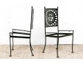 Set Of Six Arthur Umanoff Mid-Century Iron Chair Frames