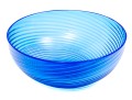 Blue Swirled Glass Bowl