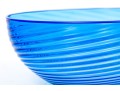 Blue Swirled Glass Bowl