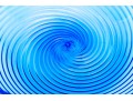 Blue Swirled Glass Bowl