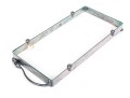 Vintage Silverplate Trimmed Glass Serving Tray