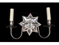 Pair Of Vaughan Polaris Star Wall Two Light Sconces