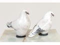 Glo Coalson Associated Pair Of Ltd Ed Ceramic Pidgeons