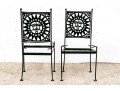 Set Of Six Arthur Umanoff Mid-Century Iron Chair Frames