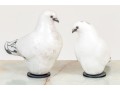 Glo Coalson Associated Pair Of Ltd Ed Ceramic Pidgeons