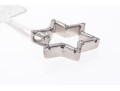Petite 14K White Gold And Diamond Star Pendant