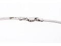 14K White Gold Line Necklace With Iolite And Diamonds