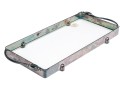 Vintage Silverplate Trimmed Glass Serving Tray