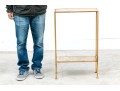 Vintage Gilt Metal And Glass Tiered Occasional Table