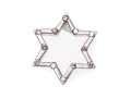 Petite 14K White Gold And Diamond Star Pendant