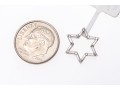Petite 14K White Gold And Diamond Star Pendant