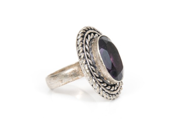 Sterling Silver Colorful Chunky Collection Of Assorted Rings, Size 7