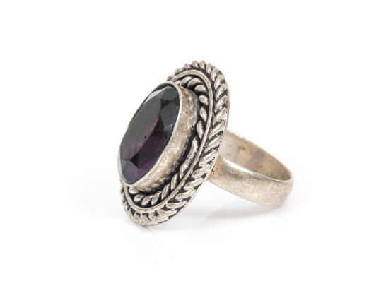 Sterling Silver Colorful Chunky Collection Of Assorted Rings, Size 7