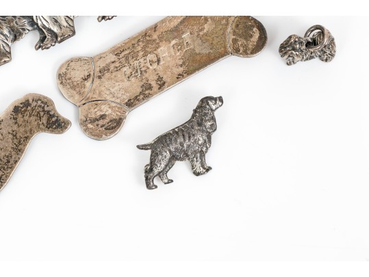 Sterling Silver Assorted Lot Of Wonderful Dog Motif Jewelry Pieces