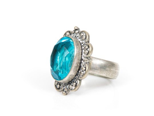 Sterling Silver Colorful Chunky Collection Of Assorted Rings, Size 7