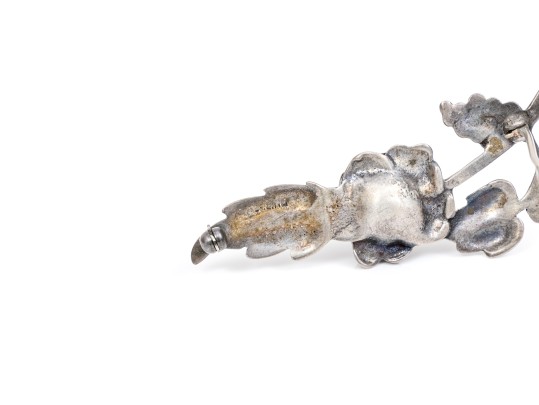 Assorted Sterling Silver Lot Of Pretty Rose Motif Jewelry Pieces