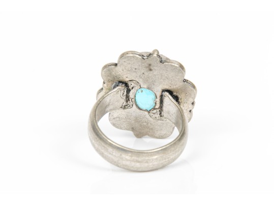 Sterling Silver Colorful Chunky Collection Of Assorted Rings, Size 7