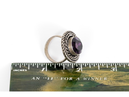 Sterling Silver Colorful Chunky Collection Of Assorted Rings, Size 7