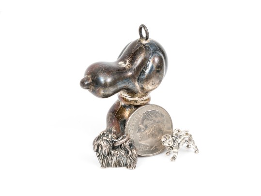 Sterling Silver Assorted Lot Of Wonderful Dog Motif Jewelry Pieces