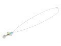 Sterling Silver Fabulous Multi-color Butterfly Motif CZ Pendant, With Chain