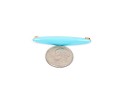 14k Yellow Gold Pretty Vintage Turquoise Blue Enamel Scatter Pin