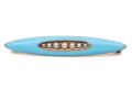 14k Yellow Gold Pretty Vintage Turquoise Blue Enamel Seed Pearl Scatter Pin
