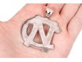 Sterling Silver Fun Large North Carolina Logo Pendant (UPDATED)