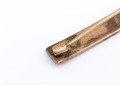 14k Gold Handsome Antique Chased Bar Pin