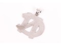 Sterling Silver Fun Large North Carolina Logo Pendant (UPDATED)