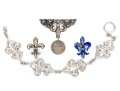 Assorted Sterling Silver Lot Of Striking Fleuer De Lis Motif Jewelry Pieces