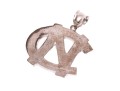 Sterling Silver Fun Large North Carolina Logo Pendant (UPDATED)