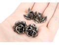 Assorted Sterling Silver Lot Of Pretty Rose Motif Jewelry Pieces