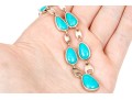 Lot Of Two Turquoise Blue Color Southwestern Style Sterling Silver Jewelry Pieces