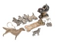 Sterling Silver Assorted Lot Of Wonderful Dog Motif Jewelry Pieces