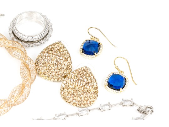 Collection Of Assorted Striking Costume Jewelry Pieces