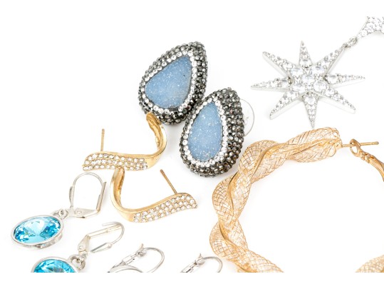 Collection Of Assorted Striking Costume Jewelry Pieces