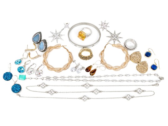 Collection Of Assorted Striking Costume Jewelry Pieces