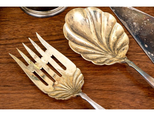 Collection Of Twenty-six Pieces Of Silver Plated Table Top Items And Serving Wares