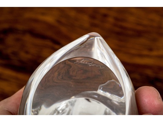 Steuben Crystal Model Of A Duck