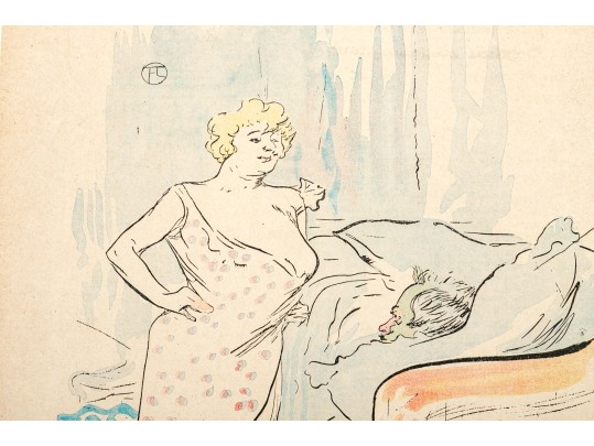 Henri De Toulouse-Lautrec (France, 1864-1901) Lithograph, Le Rire, 