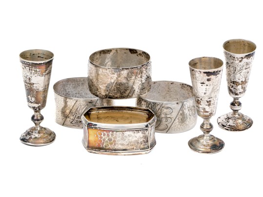 Seven Piece Collection Of .800 Silver, 5.84 Ozt.