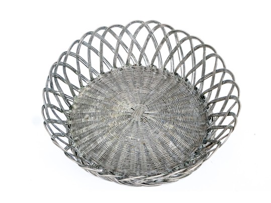 A Fine Hand-made Silver Plated Basket