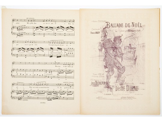 Henri De Toulouse-Lautrec  (France, 1864-1901) Lithograph Cover For 